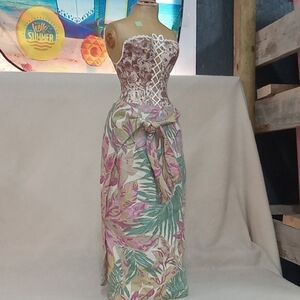 Floral Wrap Around Skirt